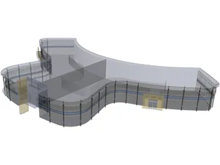 Car Showroom 3D Model