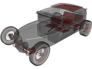 Hot Rod 3D Model