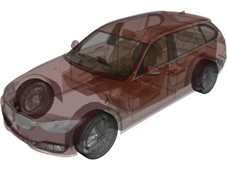BMW 3-Series Touring [F31] (2013) 3D Model