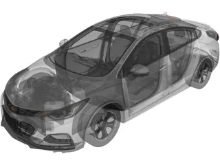 Chevrolet Cruze RS (2018) 3D Model