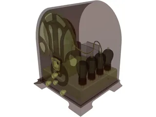 Antique Radio 3D Model