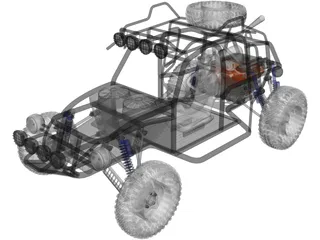 Dune Buggy 3D Model