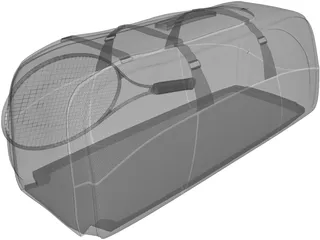 Tennis Bag 3D Model