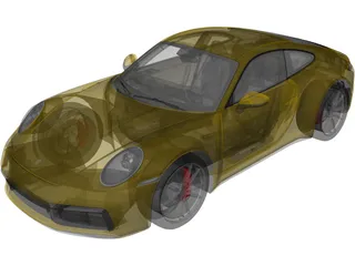 Porsche 911 Carrera S (2020) 3D Model