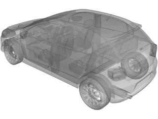 Volkswagen Gol GT (2015) 3D Model