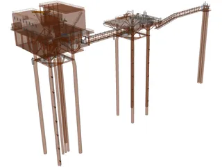 Oil Platform 3D Model