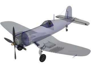 F4U Corsair 3D Model