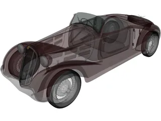 Alfa Romeo 6C 2300 S Touring Pescara Spider (1935) 3D Model