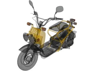 Honda NPS50 Zoomer Ruckus (2005) 3D Model