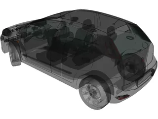 Fiat Punto 5-Door (2012) 3D Model