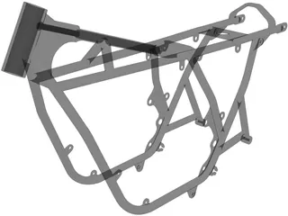 Honda CB750 Frame 3D Model