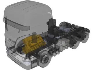 Scania 6x4 3D Model