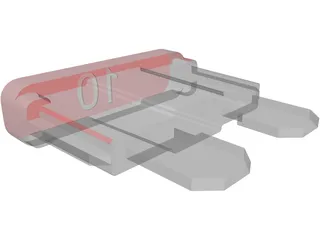 Fuse 10A Maxi 3D Model