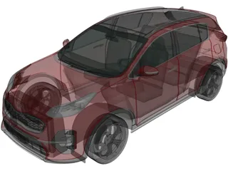 Kia Sportage GT-Line (2018) 3D Model