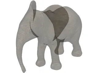 Elephant 3D Model