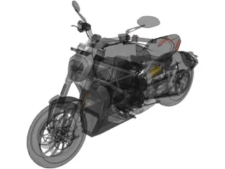Ducati X-Diavel (2016) 3D Model