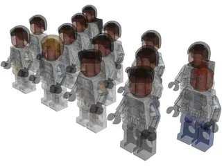 Lego Clone Troopers Mini Figures (2020) 3D Model