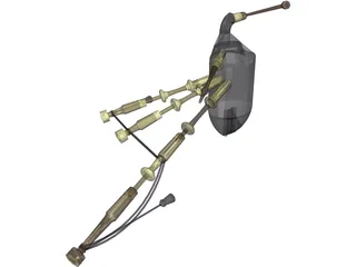 Bagpipes 3D Model
