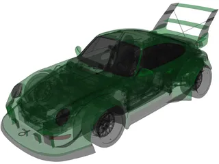 Porsche 911 RWB (1993) 3D Model