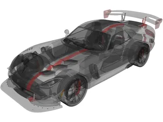 Dodge Viper ACR (2016) 3D Model