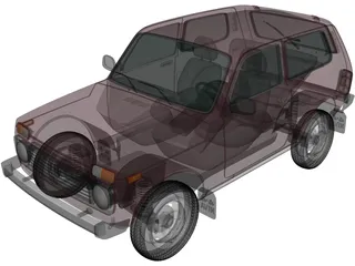 VAZ-21214 Lada Niva 4x4 (2012) 3D Model