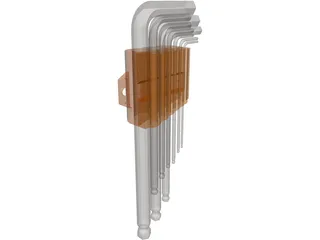 Allen Key Set 3D Model