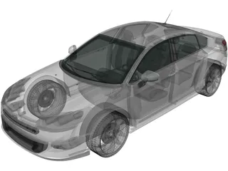 Citroen C5 Saloon (2011) 3D Model