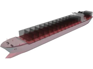 Container Ship 3D Model