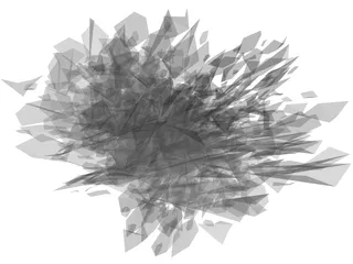 Pyracantha Shrub 3D Model