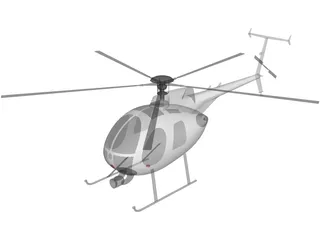 Boieng 500 Little Bird 3D Model