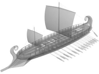 Trireme 3D Model