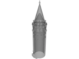 Galata Tower 3D Model