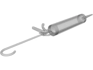Silicon Spritze 3D Model