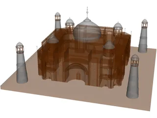 Taj Mahal 3D Model