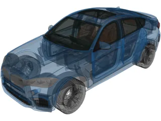 BMW X6M (2015) 3D Model
