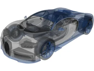 Bugatti Chiron (2020) 3D Model