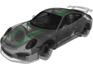 Porsche 911 GT3 (2017) 3D Model