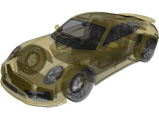 Porsche 911 Turbo S (2016) 3D Model
