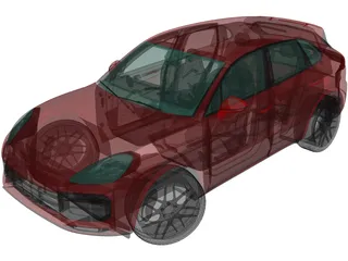 Porsche Cayenne Turbo (2018) 3D Model