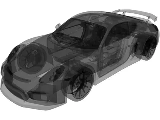 Porsche Cayman GT4 (2015) 3D Model