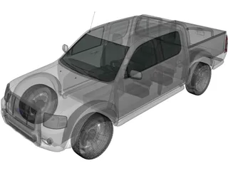 Ford Ranger DoubleCab (2003) 3D Model