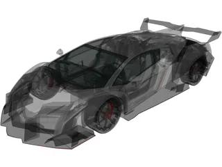 Lamborghini Veneno LP750-4 (2013) 3D Model