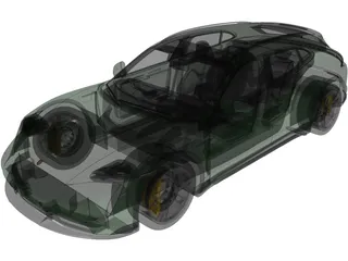 Porsche Taycan Turbo S Cross Turismo (2021) 3D Model