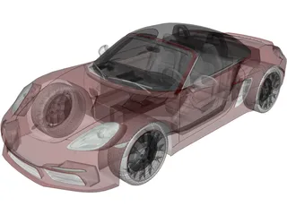Porsche 718 Boxster S (2017) 3D Model