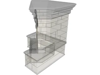 Fireplace Stone 3D Model