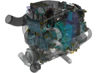 Rotax 915 iS Engine 3D Model