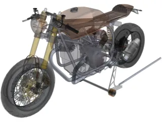 BMW R1100 Cafe Racer 3D Model