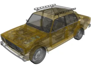 Vaz 2105 3D Model