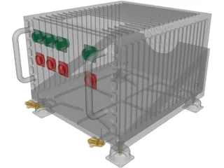 Aircraft Avionics LRU 3D Model