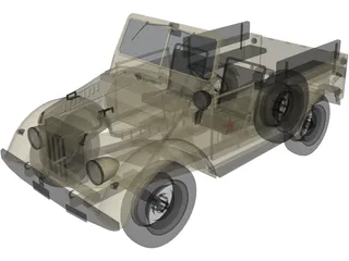 GAZ 69 3D Model